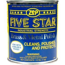 Five Star Brass and Metal Polish, 2.2 Lb. Can, 4 Cans/Case