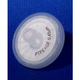 LabExact PTFE Syringe Filters w/ Glass Fiber PreFilter, 0.45 um, 25 mm, 100 PK