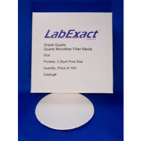 Quartz High Purity (SiO2) Binderless Glass Microfiber Filter 8" x 10" Sheets, 2.2 um, 25 PK