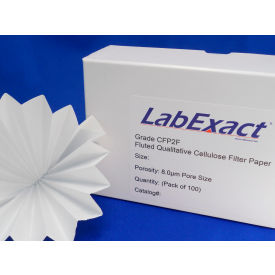 Grade CFP2F Qualitative Cellulose Filter Paper 0.17 mm Thick, 18.5 cm Diameter, 8 micron, 100 Pack