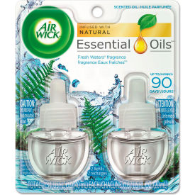 Scented Oil Refill, Fresh Waters, 0.67 oz., 2/Pack
