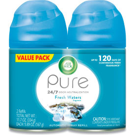 Freshmatic Ultra Automatic Spray Refill, Fresh Waters, Aerosol, 5.89 oz., 2/Pack
