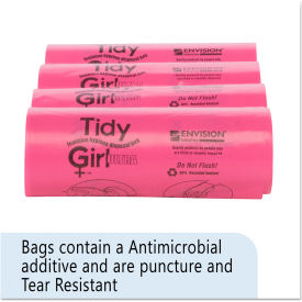 Feminine Hygiene Sanitary Disposal Bags, 4" x 10", Natural, 600/Carton