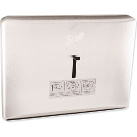 Personal Seat Cover Dispenser, 16.6"W x 2.5"D x 12.3"H, Stainless Steel