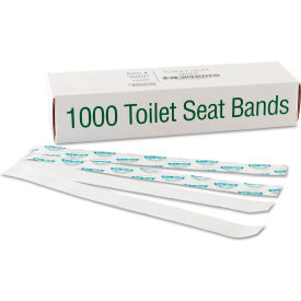 Sani-Shield Printed Toilet Seat Bands, 16" x 1.5", 1000/Case