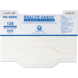 Health Gards Toilet Seat Covers, 15" x 17", White, 3000/Case