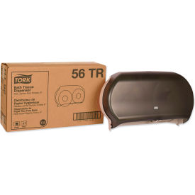 Twin Jumbo Roll Bath Tissue Dispenser - Smoke/Gray