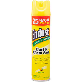 Endust Multi-Surface Dusting and Cleaning Spray Bottle, Lemon Zest, 6/Case