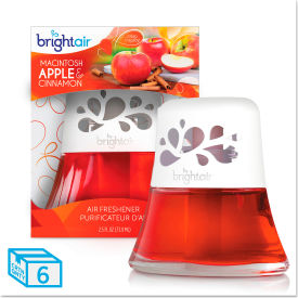 Scented Oil Air Freshener, Macintosh Apple and Cinnamon, 2.5 oz., 6/Case