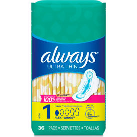 Ultra Thin Pads, Regular, 36/Pack