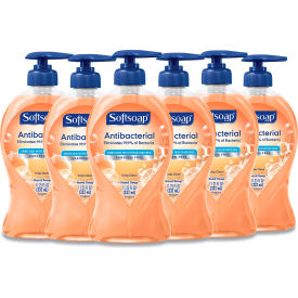 Antibacterial Hand Soap, Crisp Clean, 11.25 oz. Pump Bottle, 6/Case