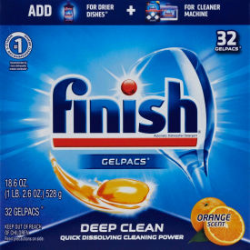 Dish Detergent Gelpacs, Orange Scent, 32 Gelpacs/Box, 8 Boxes/Case