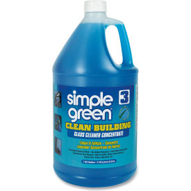Clean Building Glass Cleaner Concentrate, Unscented, Gallon Bottle