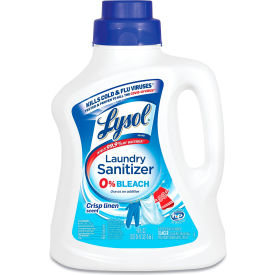 Laundry Sanitizer, Liquid, Crisp Linen, 90 oz., 4/Case