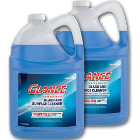 Glance Powerized Glass and Surface Cleaner, Liquid, Gallon Bottle, 2/Case