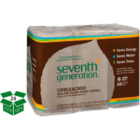 100% Recycled Paper Towel Rolls, 11" x 9", 120 Towels/Roll, 24 Rolls/Case