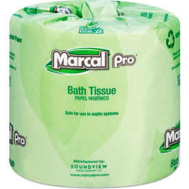 100% Recycled Bathroom Tissue, Septic Safe, 242 Sheets/Roll, 48 Rolls/Case