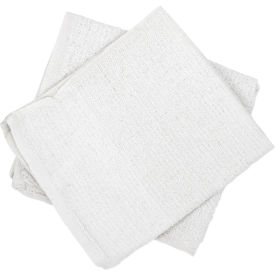 Counter Cloth/Bar Mop, White, Cotton, 60 Towels/Case