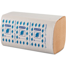 Single-Fold Paper Towels, 1-Ply, Kraft, 9" x 9.25", 12/Case