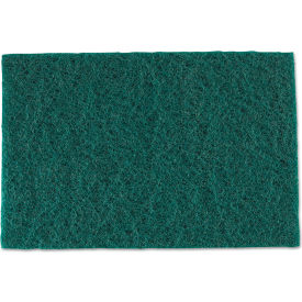 Medium-Duty Scouring Pad, Green, 60 Pads/Case