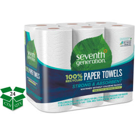 100% Recycled Paper Towel Rolls, 2-Ply, 11" x 5.4", 140 Towels/RL, 24 RL/CT