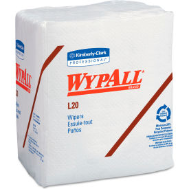 L20 Towels, Quarter Fold, 4-Ply, 12-1/5" x 13", White, 68/Pack, 12/Case