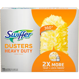 Heavy Duty Dusters Refill, Dust Lock Fiber, 2" x 6", Yellow, 33/Case