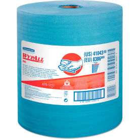WypAll X80 Cloths with HYDROKNIT, Jumbo Roll, Blue, 475/Roll