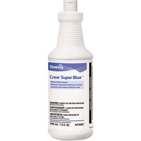 Crew Super Blue Mild Acid Bowl Cleaner, Citrus, 32oz. Squeeze Bottle,12/Case