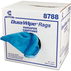 DuraWipe General Purpose Towels, 12" x 12", Blue, 250/Case