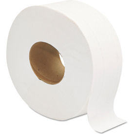 Jumbo JRT Bath Tissue, Septic Safe, 2-Ply, White, 3-1/4" x 720 ft, 12 Rolls/Case