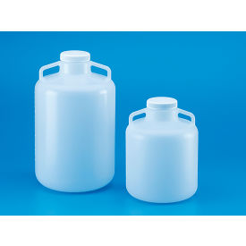 Carboy with Wide Shoulder Handles, 20 Liters, LDPE, Natural, 100mm PP Closure, 4/Pack