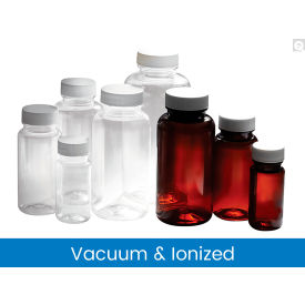 4oz Clear PET Packer Bottle, 38-400 Neck Finish, 48/Pack