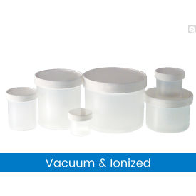 2oz Natural PP Jar with 53-400 White PP Unlined Cap, Vacuum & Ionized, 48PK