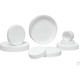 120-400 White Ribbed PP Cap with SturdeeSeal PE Foam Liner, Case of 210