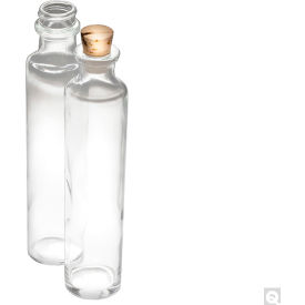 4oz Clear Oil Sample Bottle with #6 Cork, 144PK