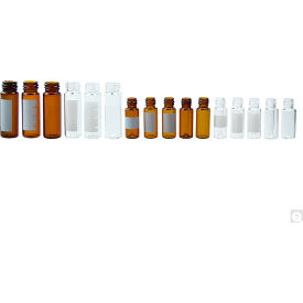 2ml Amber Glass Std Open Screw Thread Vial w/8-425 Neck Finish & White Spot, 1000PK