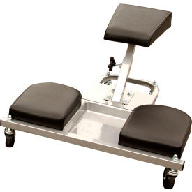 Knee Saver Work Seat W/Tool Tray, Steel, 23"W x 22"D x 12"H, 300Lbs Capacity