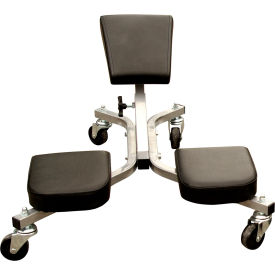 Knee Saver Work Seat, Steel, 24"W x 28"D x 12"H, 300Lbs Capacity