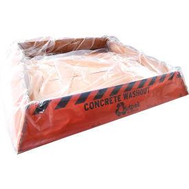 Washout Construction Washout Corrugated Cardboard, 260 Gallon, 72"L x 72"W x 12"H