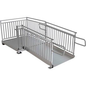 PATHWAY HD Code Compliant Wheelchair Ramp Kit, 6' X 48"W, Guards, 2/PK