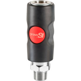 Prevo S1 Safety Quick Coupling - 3/8" Automotive Profile with 1/4" MNPT Connection