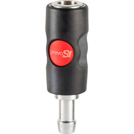 Prevo S1 Safety Quick Coupling - 3/8" Automotive Profile with 1/2" Hose Barb Connection