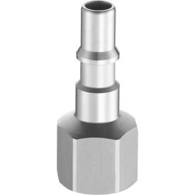 Stainless Steel 1/2" Body Plug with ISO 6150 Profile & 1/2" FNPT, Used with CSM Coupler