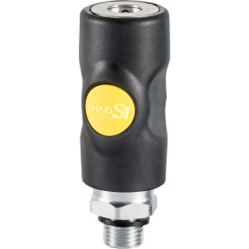 Prevo S1 Safety Quick Coupling - 1/4" Aro 210 Interchange with 1/2" MNPT Connection