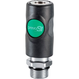 Prevo S1 Safety Quick Coupling 3/8" - High Flow Interchange & 1/2" MNPT Connection