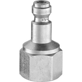 1/4" Plug Body with Automotive Truflate Profile & 1/4" FNPT Connection Used w/USI Coupling