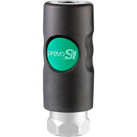Prevo S1 Safety Quick Coupling - 1/2" High Flow Interchange & 3/8" FNPT Connection