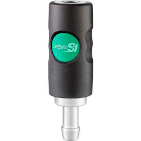 Prevo S1 Safety Quick Coupling - 1/2" High Flow Interchange & 3/4" Hose Barb Connection
