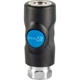 Prevo S1 Safety Quick Coupling - 1/4" Industrial Interchange with 3/8" FNPT Connection